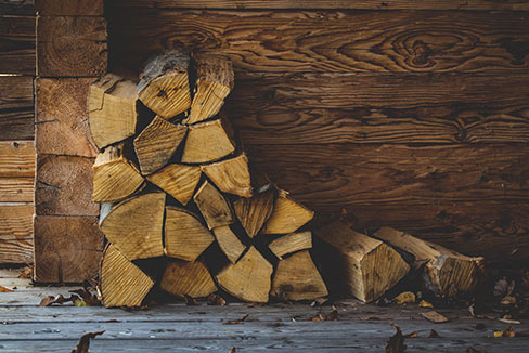 Netted Hardwood Logs