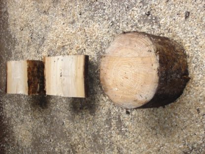 half cut (split) hard firewood for wood burners, log stoves, fireplace and firepit
